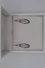 Load image into Gallery viewer, Nicole Barr infinity drop silver earrings