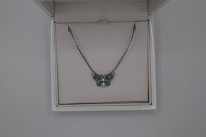 Nicole Barr butterfly pendant necklace