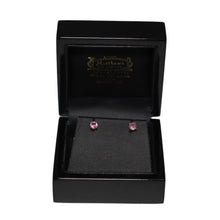 Load image into Gallery viewer, 9ct Yellow Gold Pink Sapphire Stud Earrings
