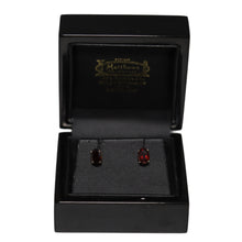 Load image into Gallery viewer, 9ct Yellow Gold Oval Garnet Stud Earrings
