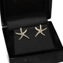 Load image into Gallery viewer, 18ct Yellow Gold Diamond Starfish Stud Earrings
