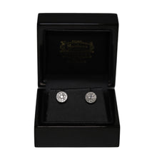 Load image into Gallery viewer, 18ct White Gold Diamond Cluster Stud Earrings
