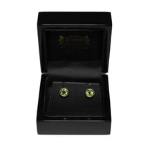 Load image into Gallery viewer, 18ct Yellow Gold Peridot Stud Earrings
