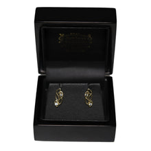 Load image into Gallery viewer, 9ct Yellow Gold Open Marquise and Aquamarine Stud Earrings
