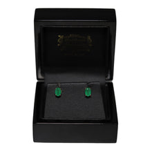 Load image into Gallery viewer, 9ct Yellow Gold Oval Emerald Stud Earrings
