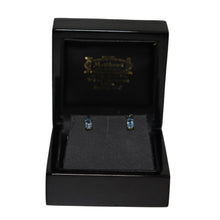 Load image into Gallery viewer, 9ct Yellow Gold Blue Topaz Stud Earrings

