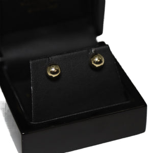 9ct Yellow Gold Polished Ball Stud Earrings