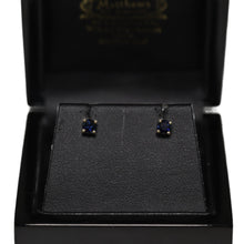 Load image into Gallery viewer, 9ct Yellow Gold Sapphire Stud Earrings

