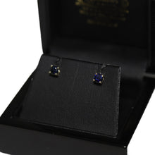 Load image into Gallery viewer, 9ct Yellow Gold Sapphire Stud Earrings
