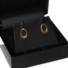 Load image into Gallery viewer, 9ct Rose Gold Open Oval Stud Earrings

