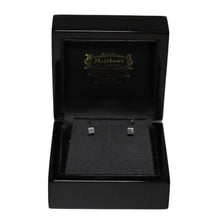 Load image into Gallery viewer, 9ct White Gold Polished Cube Stud Earrings
