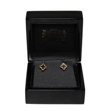 Load image into Gallery viewer, 9ct Yellow Gold Quatrefoil Cross Stud Earrings
