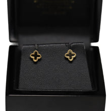 Load image into Gallery viewer, 9ct Yellow Gold Quatrefoil Cross Stud Earrings
