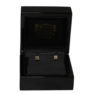 9ct Yellow Gold Polished Cube Stud Earrings