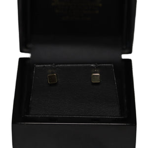 9ct Yellow Gold Polished Cube Stud Earrings