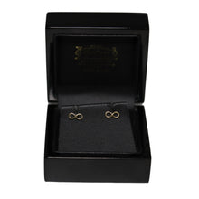 Load image into Gallery viewer, 9ct Yellow Gold Infinity Stud Earrings
