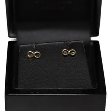Load image into Gallery viewer, 9ct Yellow Gold Infinity Stud Earrings
