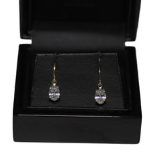 Load image into Gallery viewer, 9ct Yellow Gold Cubic Zirconia Drop Earrings
