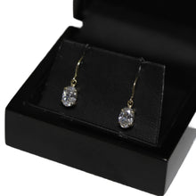 Load image into Gallery viewer, 9ct Yellow Gold Cubic Zirconia Drop Earrings
