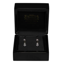 Load image into Gallery viewer, 9ct Yellow Gold Tear Drop Cubic Zirconia from Brilliant Cut Cubic Zirconia Drop Earrings

