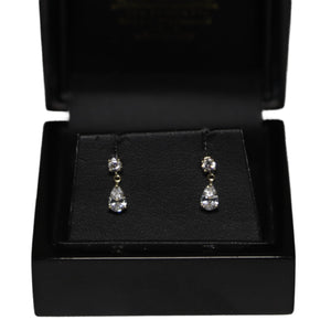 9ct Yellow Gold Tear Drop Cubic Zirconia from Brilliant Cut Cubic Zirconia Drop Earrings