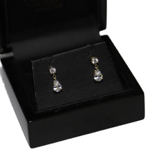 Load image into Gallery viewer, 9ct Yellow Gold Tear Drop Cubic Zirconia from Brilliant Cut Cubic Zirconia Drop Earrings
