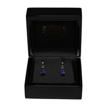 Load image into Gallery viewer, 9ct White Gold Tear Drop Tanzanite from Ball Drop Earrings
