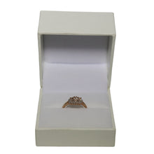 Load image into Gallery viewer, 9ct Rose Gold Graduated Morganite and Diamond Cluster Ring
