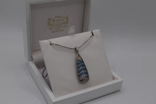 Load image into Gallery viewer, Nicole bar blue wave pendant necklace
