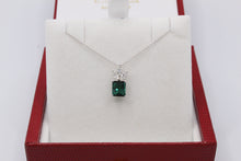 Load image into Gallery viewer, tourmaline pendant with diamond crown
