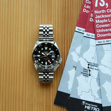 Load image into Gallery viewer, Seiko 5 Sports ‘Black Grape’ GMT SKX Re-Interpretation
