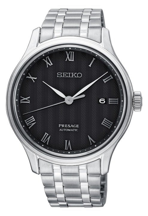 Seiko SRPC81J1-BOM Zen Garden Presage Black Face Watch