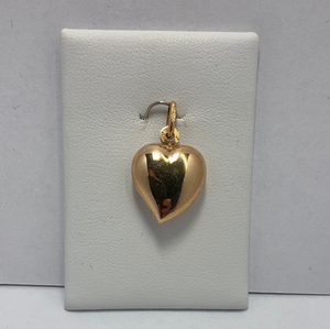 9ct Yellow Gold Plain Polished Heart Pendant