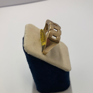 Secondhand 9ct Abstract Curb Cut Out Ring SHJ