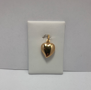 9ct Yellow Gold Plain Polished Heart Pendant